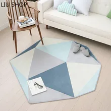 LIU 110*120 см, скандинавские коврики для гостиной, Необычные Современные прикроватные Коврики для спальни, журнальный столик, диван, коврики для дома, коврики для ползания