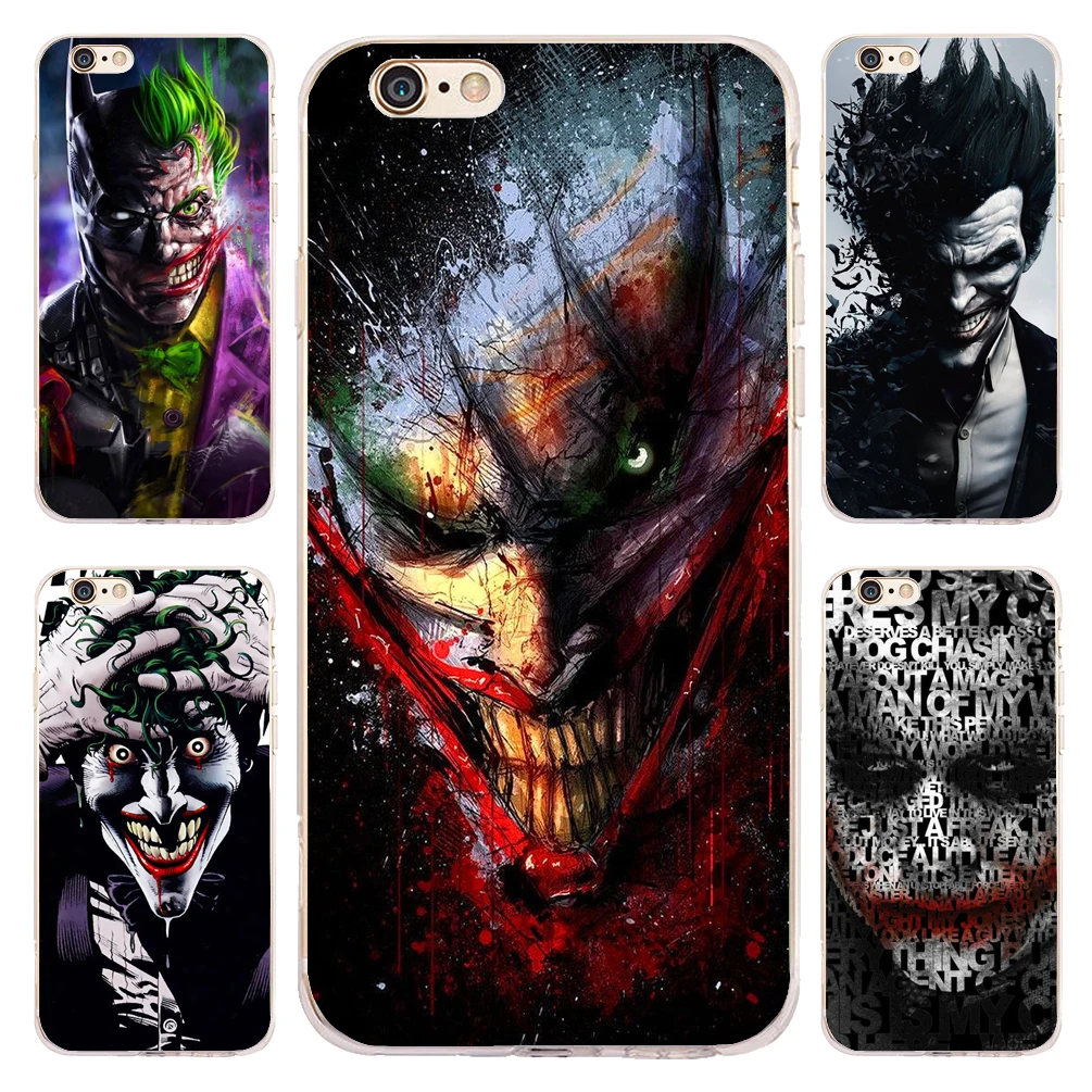 Coque Batman Joker Clear Soft Silicone Phone Cases for iPhone XS Max XR