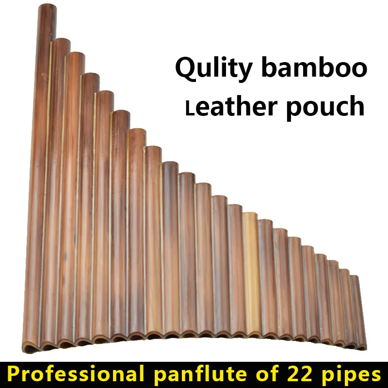 22 трубы Panpipes профессиональные бамбуковые флейты Panflute музыкальный инструмент