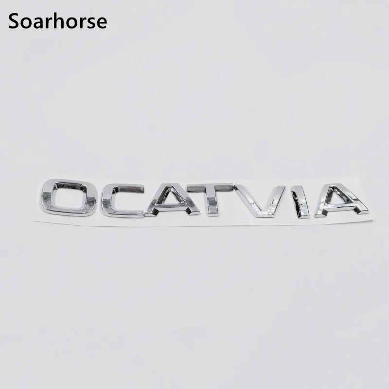 

New style For Octavia Logo Sticker Car Tail Gate Emblem Badge For Skoda Octavia Decoration Decal