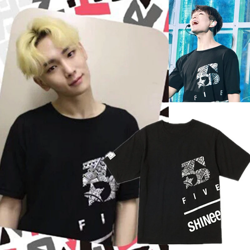 K ポップ Shinee シャイニー コンサート 5 ラウンド同じ半袖 Tシャツルーズカップルストリートトレンディ Tシャツ夏 T Shirts Aliexpress
