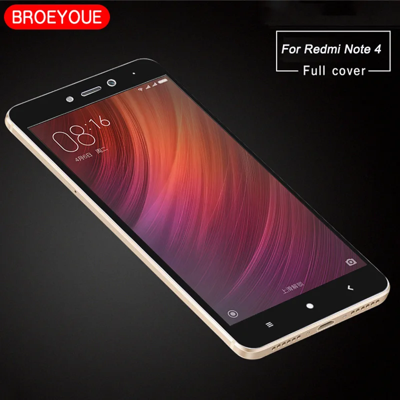 Закаленное стекло BROEYOUE для Xiaomi Redmi 4X 4A 5A 5 Plus Note Pro глобальная Защита экрана 4 пленка