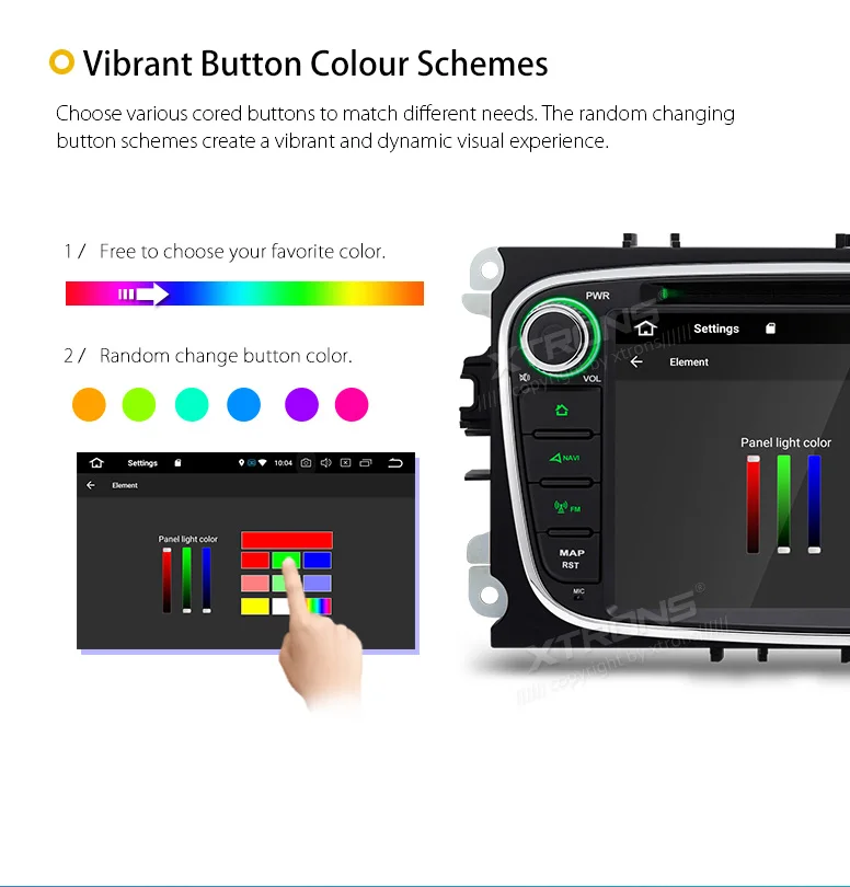 Sale XTRONS 7" Android 8.0 Octa Core Car DVD Player Radio GPS USB Navigation for Ford Focus II Mondeo S-Max C-Max Galaxy II Kuga 2011 12