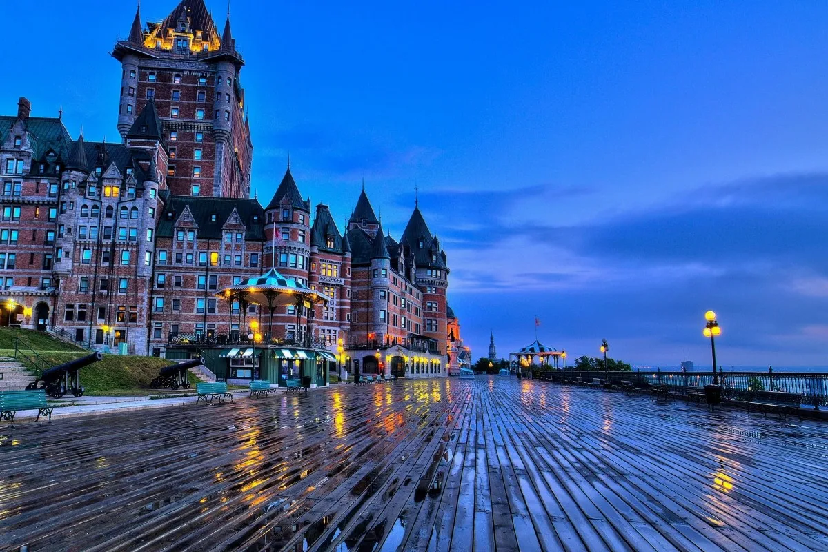 Настенный тканевый плакат le chateau frotenac Квебек Канада 390PFJ (доступны рамки) декор для
