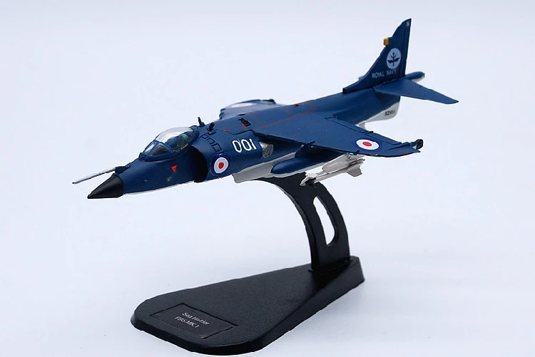 

1:100 British Sea Harrier Aircraft Model of Static Fighter Alloy Decoration Model