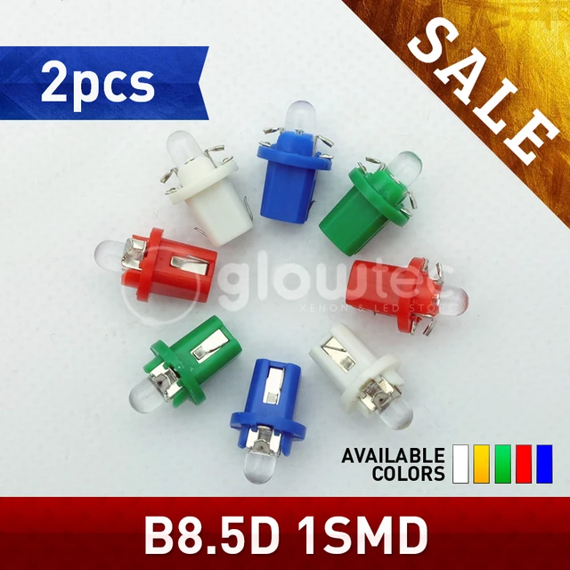 sourcing map 10 Pcs DC 12V 1,2W T5 LED Ampoule Tableau de Bord