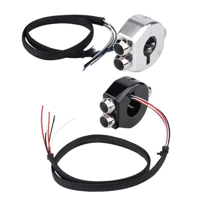 

1PCS 22mm Motorcycle Handlebar Momentary Latching Switch Reset Button CNC Aluminium Alloy