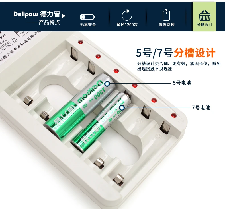 No. 5, No. 7 delipow bateria Kit