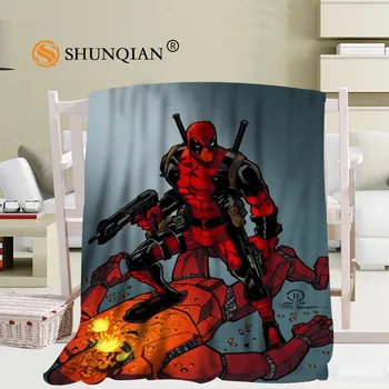 

Custom Deadpool Travel Blanket Home TV Casual Relax for Family Soft Fluffy Warm Blanket