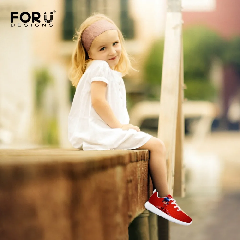 FORUDESIGNS Ladybug Miraculous Cartoon Print Children Sport Running Shoes for Girls Sneakers Comfortable Kids soccer Shoes Boys FORUDESIGNS Ladybug Miraculous Cartoon Print Children Sport Running Shoes for Girls Sneakers Comfortable Kids soccer Shoes Boys