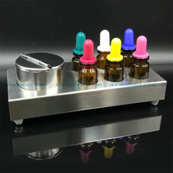 

2018 good quality 1 set Dental material drop bottle set Stainless steel drop bottle plastic bottle