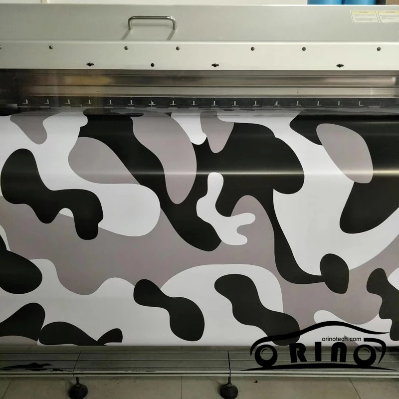 Special Price 5/10/15/20/25/30 m Matt Camo Vinyl Wrap Roll Voor Truck Jeep SUV Graphics Zwart Wit Patroon Camouflage Vinyl Film Full Body