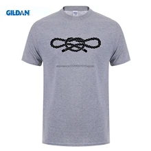 GILDAN t-shirts mens  Netflix Pablo Escobar Prisoner Handcuff Rope Knot Man Grey tee shirt simple shop sales online Loose