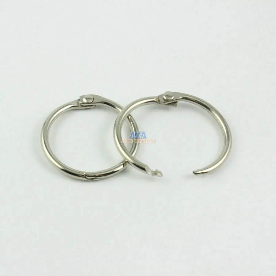 25mm Metal Curtain Rings Curtain Open Rings Sliding Hook 50 Pieces