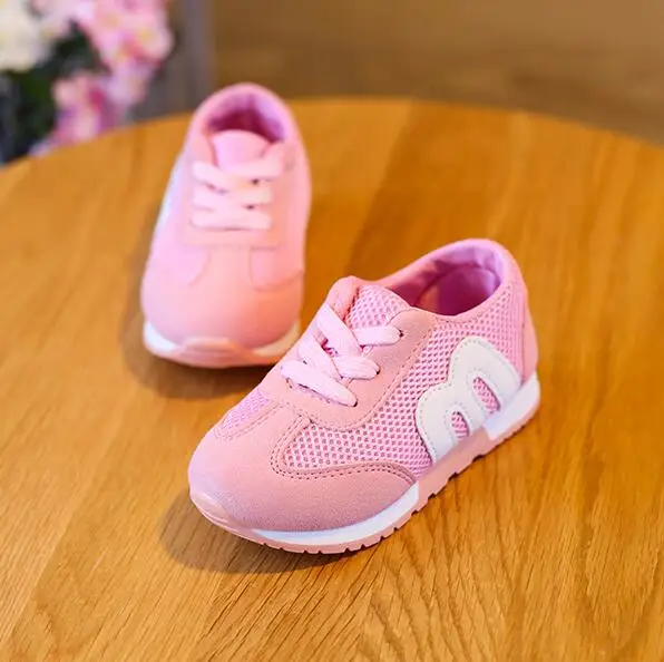 E CN kids tenis infantil кроссовки обувь для мальчиков и девочек zapatillas детская повседневная спортивная обувь детские сетчатые кроссовки для малышей - Цвет: Розовый