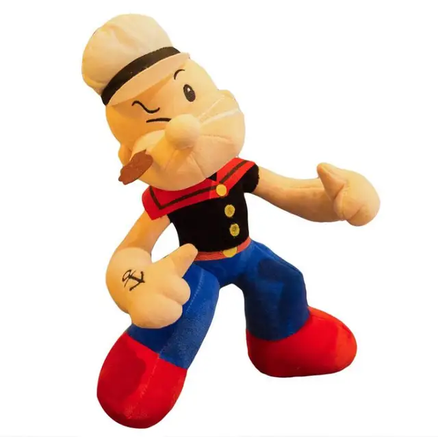 1pc 40cm 55cm cartoon Popeye the Sailor Man creative plush doll pacify stuffed toy children home decoration gift