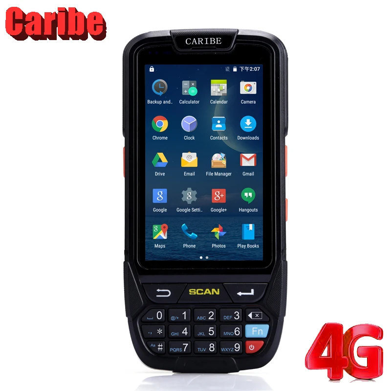 CARIBE Android Industrial PDA Handheld Tablet 1D Barcode Scanner Data