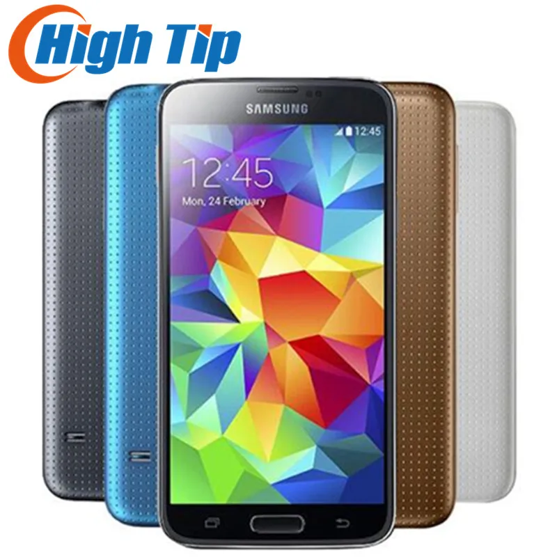 Оригинальный разблокированный Samsung S5 SM G900 G900F G900A G900H Quad core 5 1 дюймов 3G и 4G 16MP GPS Wi Fi