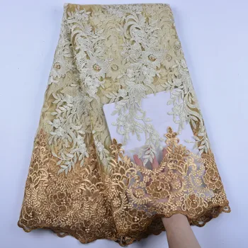 

Nigeria Tulle Lace African French Net Lace With Stones For Clothes Embroidery Mesh Lace Fabric A1364