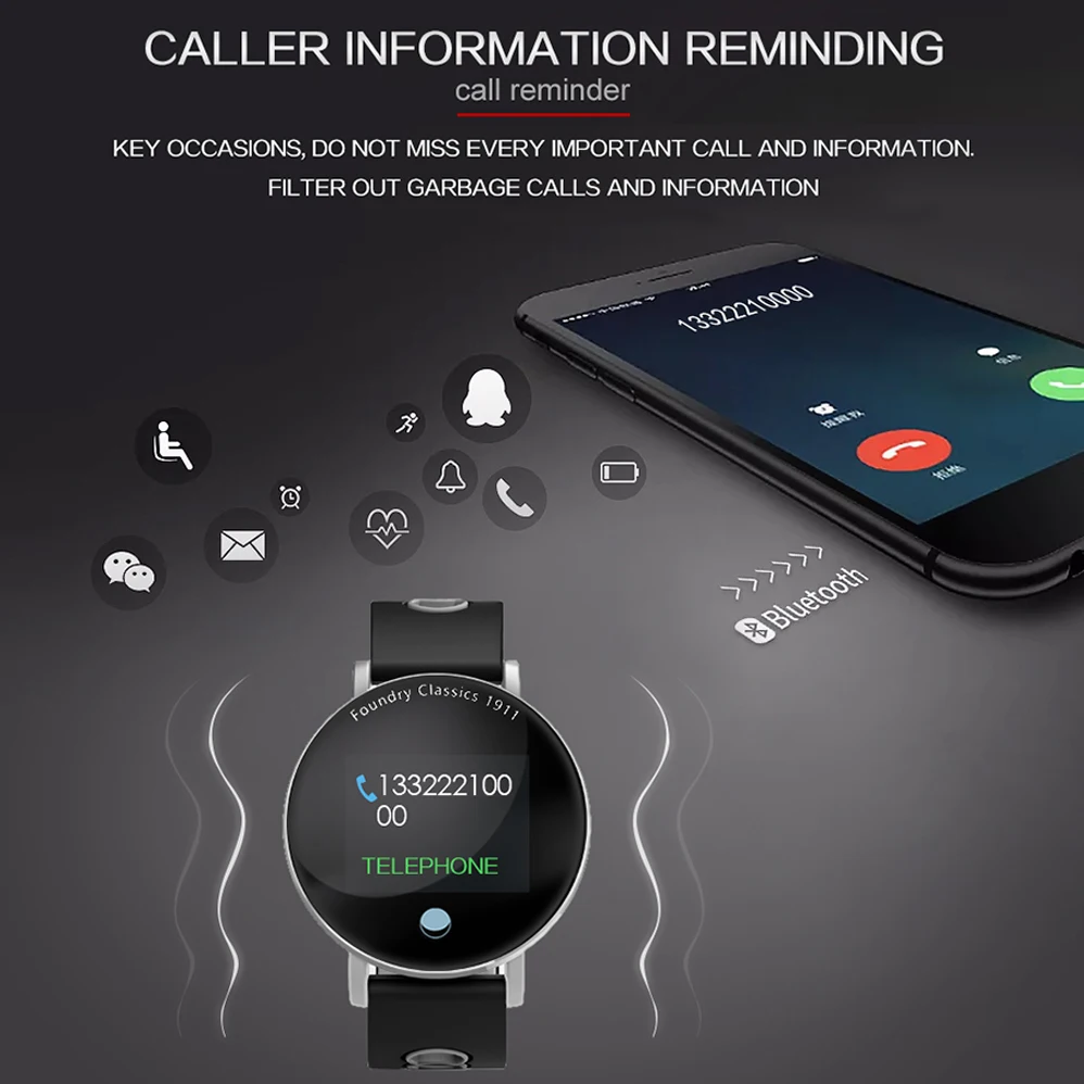 COLMI IP68 Waterproof Smart Watch Blood Oxygen Blood Pressure Heart Rate Monitor Smart Bracelet Fitness Tracker BRIM Smartwatch