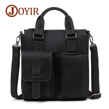 JOYIR Male Genuine Crazy Horse Leather Bag Men Briefcases Leather Business Office 13''Laptop Bags Crossbody Mens Messenger Bag yupinxuan vintage crazy horse briefcases men genuine leather messenger bags 14 laptop handbags cow leather business bag russian