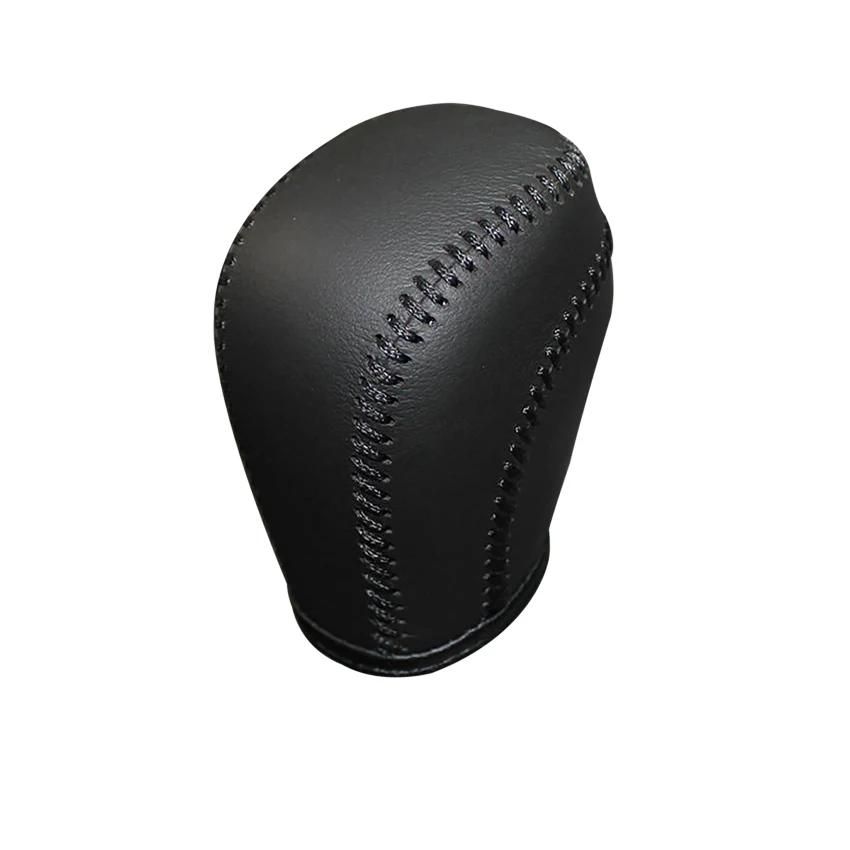 Gear Shift Knob Cover 1Pc Car Gear Shift Stick Gaiter Boot Leather Dust-proof Cover Universal Black Car Shifter Cover