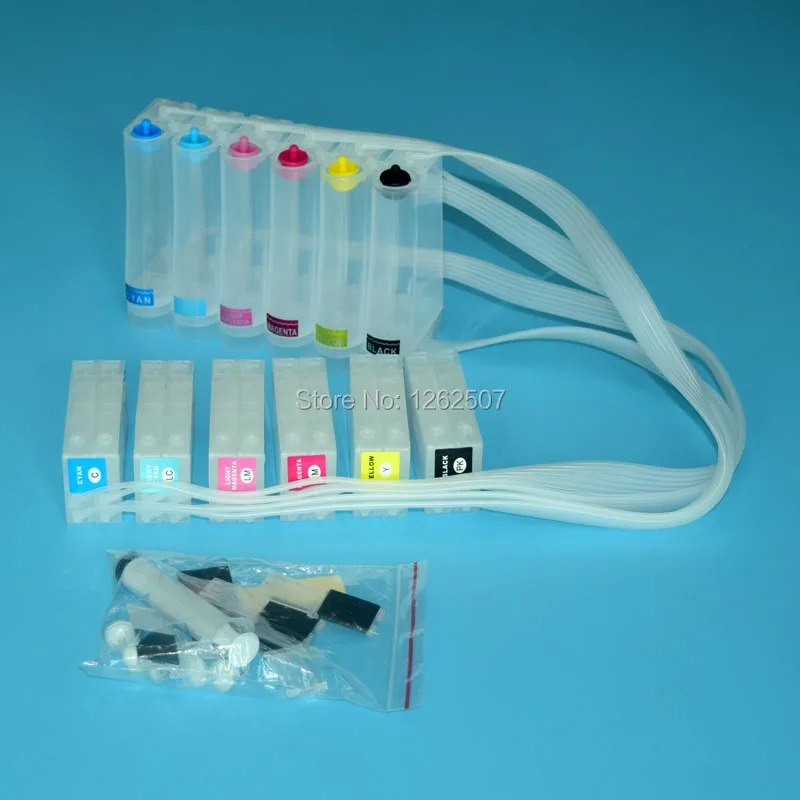 Ciss 연속 잉크 공급 시스템, 엡손 PP-100 PP-100AP PP100II PP50 PP-50 프린터용 PP100 PJIC1-PJIC6, 6 색
