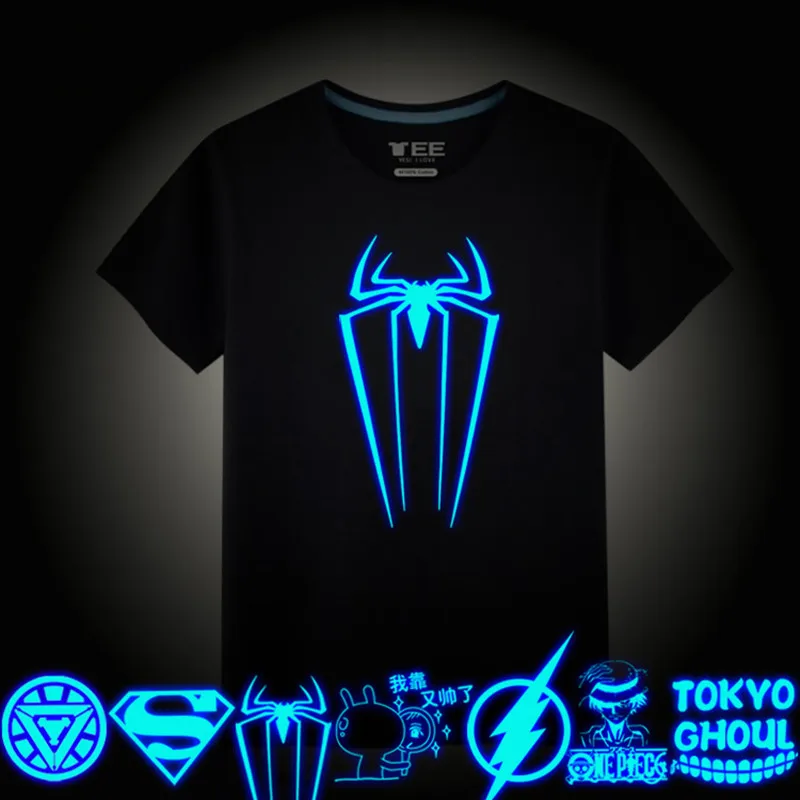Boys T Shirt Summer Cotton Luminous T Shirt For Children Clothing