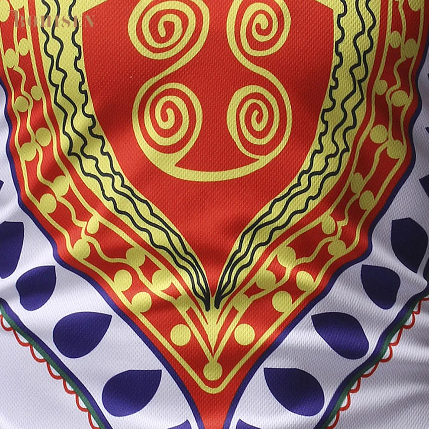 BOHISEN African Dashiki T-Shirt Men Clothes Hip Hop Short Sleeve Formal Dress Male Traditional African Print Clothing