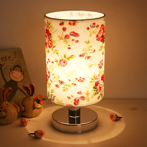 Светодиодный светильник для спальни, гостиной, тканевая прикроватная лампа E27, лампа для кровати, арт-деко, лампа из нержавеющей стали - Цвет абажура: Type 8 no bulb