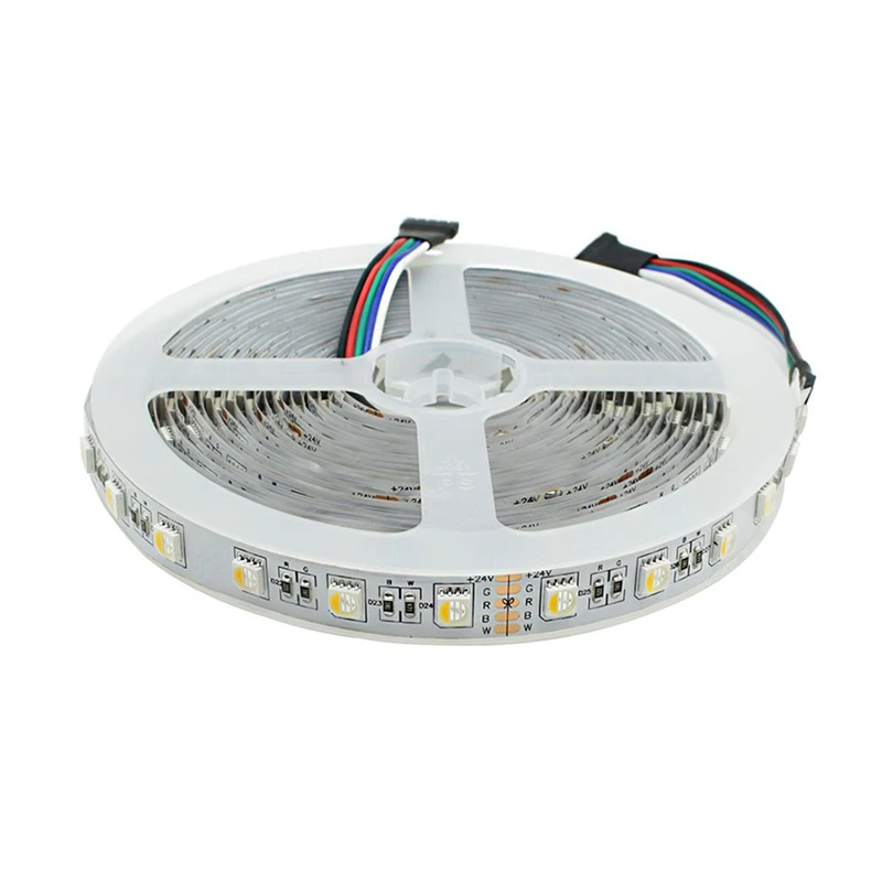 Светодиодный RGBW RGBWW полоса постоянного тока 12 В 5050 smd 5 м/рулон 60 бусин на метр RGB+ белый/теплый белый светодиодный ленточный светильник для домашнего использования