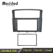 Двойной Din фасции для Mitsubishi Pajero Shogun Montero Радио DVD стерео панель тире Монтажная Установка отделка комплект лицевая рамка