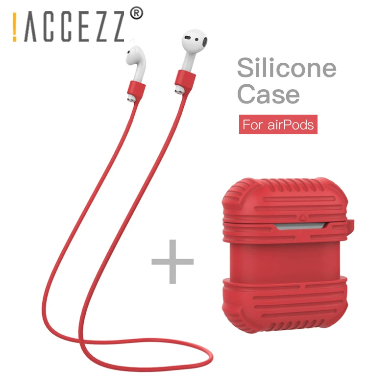 

!ACCEZZ For Apple Airpods Earphone Case Bluetooth Wireless Headphones Accessories For AirPods Portable With Charging Box Case