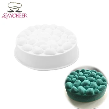 

BAYCHEER Cobblestone Shaped Baking Pan Cake Mold DIY Round Silicone Non-stick Bakeware Tools Kitchen Accessories