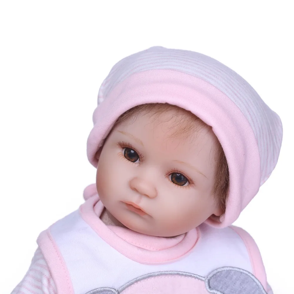 NPK Reborn Baby Doll Реалистичная из мягкого силикона Reborn для маленьких девочек 40 см очаровательны Bebe дети Brinquedos игрушки куклы для девочек