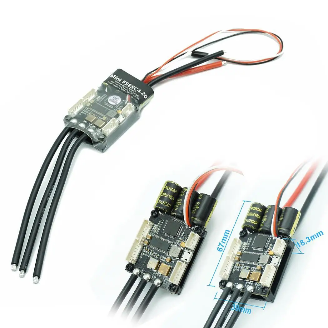 

Mini FSESC4.12 DIY Electric Skateboards Accessories Programmable Yes Software calibration No 80g No PWM input