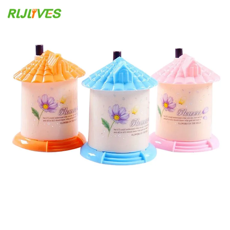 

3 Colors Lovely Creative House Shaped Automatic Toothpick Holder Pocket Small Toothpick Box