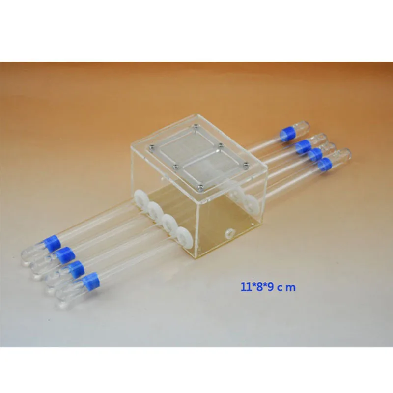 Акриловое стекло муравья ферма с питанием площадка муравья гнезда муравьев дом завод насекомых 8 пробирки Pet Anthill - Цвет: Прозрачный