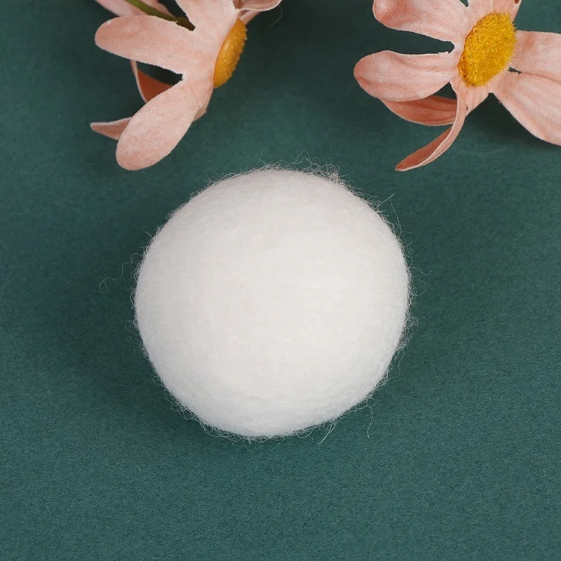 5 шт. шарики-сушилки натуральная ткань virgin многоразовые размягчитель белья 5 см