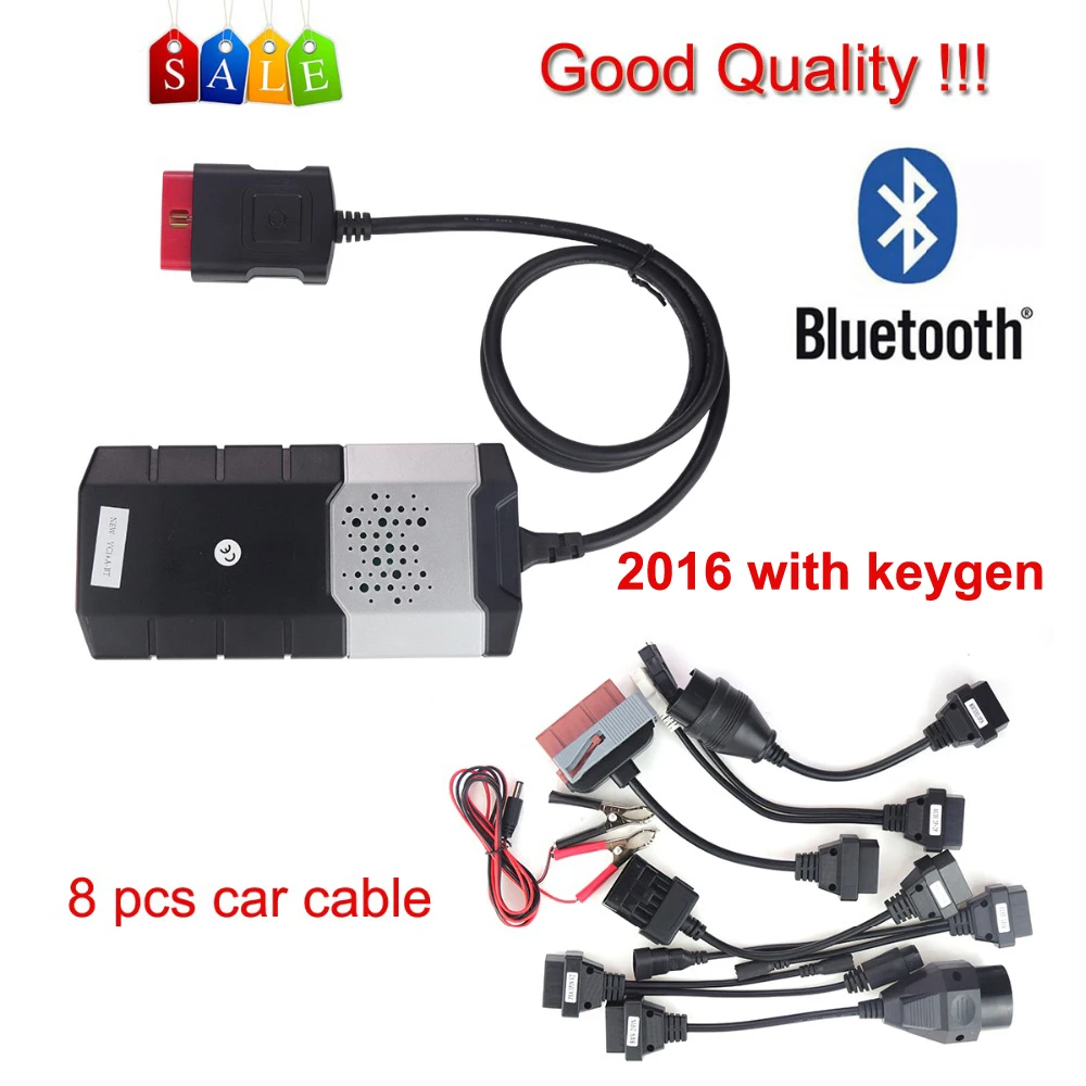 

2019 Tcs Cdp Obd2 Scanner For Delphis Ds150e 2016.R0 Bluetooth For Autocome Cdp Pro Auto Car Diagnostic Tool+8 Pcs Car Cable