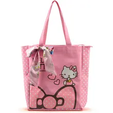 Women Casual Tote Designer Lady Large Cute Hello Kitty Handbags Bolsas Multi purpose Shopping font b