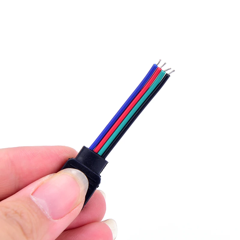 10 шт. 5 см 4pin led connector wire мужской/гнездовой разъем провода кабель для led light драйвер электронный разъем