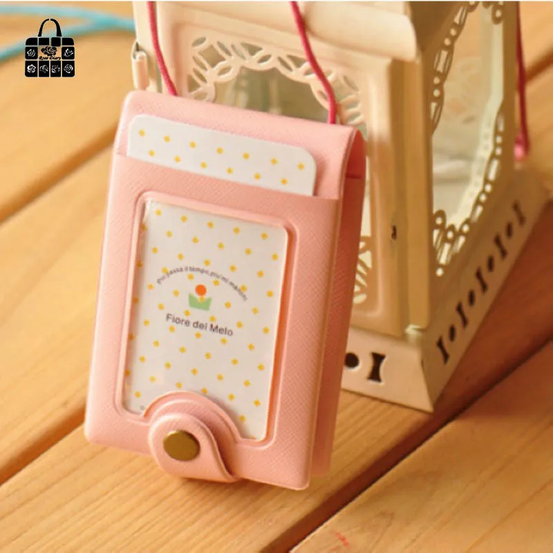

RoseDiary Men Women Fashion PVC leather Waterproof Pocket Business ID Credit Card Holder bus card package Wallet Pocket Purse