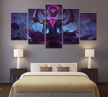 

5 P room decor anime home poster Karma LOL League of Legends Thresh Game Canvas Picture Wall Art decor Painting room decoration