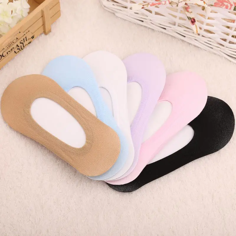 

10 Pairs Lot NEW Women Antiskid Invisible Liner No Show Cotton Ped Low Cut Socks Womens Invisible Thin Breathable Sock Slippers