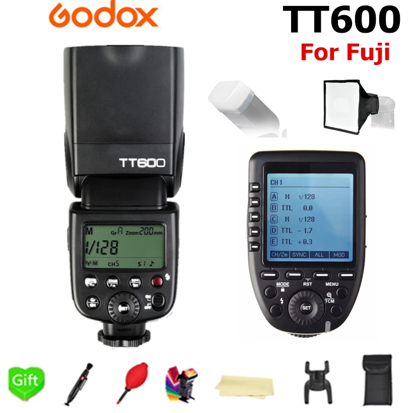 Godox TT600 GN60 2 4G Беспроводная система X TTL 1/8000s Вспышка Speedlite + Xpro F передатчик триггер