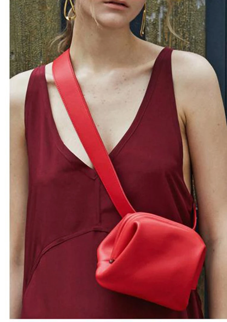 Pequena Cadeia Crossbody Bag PU de Couro Designer De Luxo