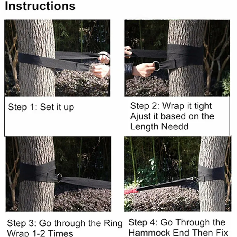 Гамак подвесной ремень дерево ремень нейлоновая веревка открытый инструмент для кемпинга с пряжками