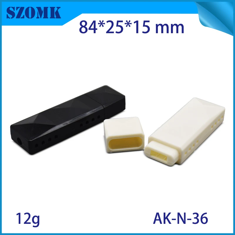 szomk plastic box for electronic project diy small usb enclosure project box plastic housing usb stick flash drive instrument case  (3)