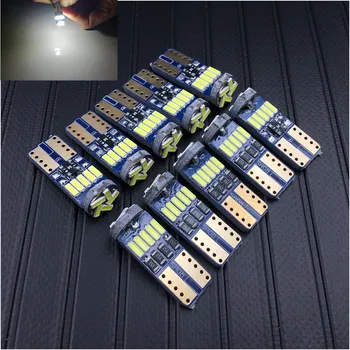 

T10 w5w OBC Canbus T10 15led 3014smd LED No Error 194 168 Interior Instrument Reading Light Bulb Plate Lamp White DC12V